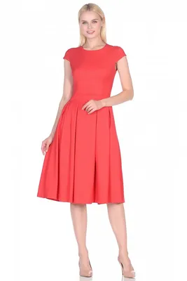 Платье в стиле new look - артикул B459012, цвет CAYENNE - купить по цене 0  руб. в интернет-магазине Baon