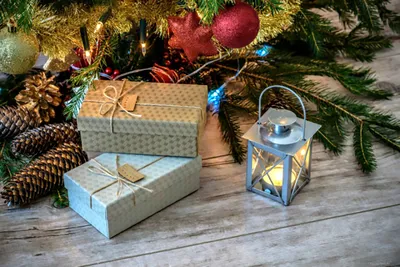 Купить Светящиеся подарки под ёлку, 15х20х25 см, 60 LED, 220V, белый |  Мелеон