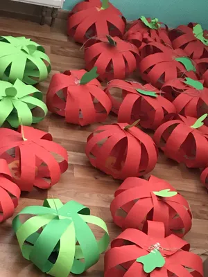Яблоки, помидоры из бумаги | Harvest