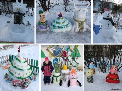 В Сасовском детском саду устроили выставку снежных фигур по сказкам