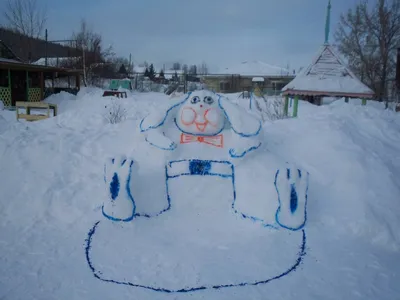 Поделки из снега на участке детского сада (56 фото) - фото - картинки и  рисунки: скачать бесплатно