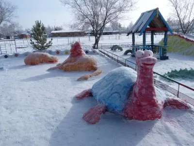Снежный городок эколят «Зимние фантазии» | МДОУ \"Детский сад  комбинированного вида №110\"