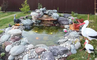 Как построить красивый садовый пруд