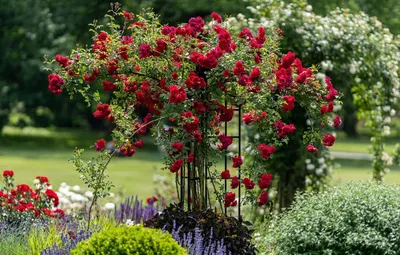 Штамбовые розы в ландшафтном дизайне | GreenPost