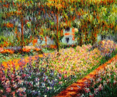 Картина маслом Сад художника в Живерни - Клод Моне — В интерьер