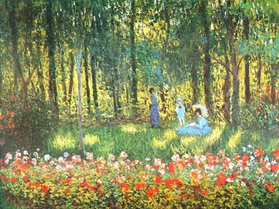 Купить картину (репродукцию) Клод Моне - Семья художника в саду, 1875 в  Москве