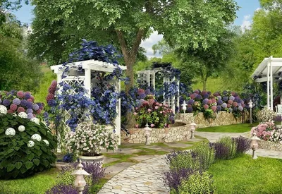 Сад в стиле прованс, фото и советы — оформление сада в стиле прованс |  Houzz Россия