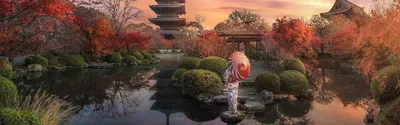 Сад храма Тэнрюдзи в Киото | Ландшафтная архитектура и зеленое  строительство | Totalarch