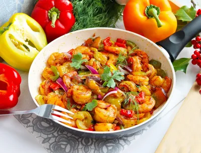 Фунчоза с креветками и овощами рецепт фото пошагово и видео - 1000.menu