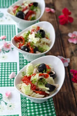 Салат с сыром фета и вялеными помидорами - рецепт автора Жанна Bu-du-d'Ark  😉
