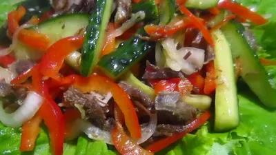 Салат с говядиной и овощами - рецепт автора Любовь