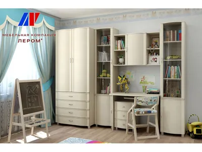 Шкаф навесной вертикальный правый белёный дуб \"Норд\" - купить за 56610 руб  в интернет-магазине DG-Home