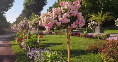 Как сажать плетистые и штамбовые розы: когда, где и как посадить плетистые  и штамбовые розы весной | Houzz Россия