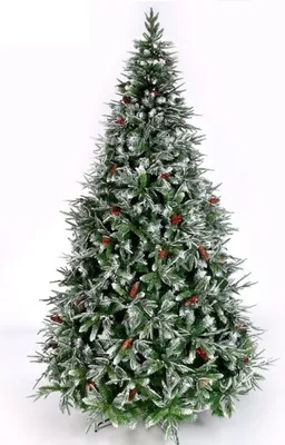 Купить Новогодняя елка с ягодами и снегом (ПВХ+силикон) 180 по цене 6630  руб. Интернет-магазин Madimart Златоуст