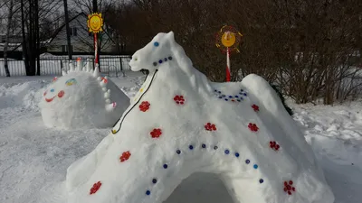 Царство снежных фигур в детских садах | Шекснинская газета \"Звезда\"