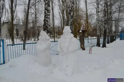 В Сасовском детском саду устроили выставку снежных фигур по сказкам