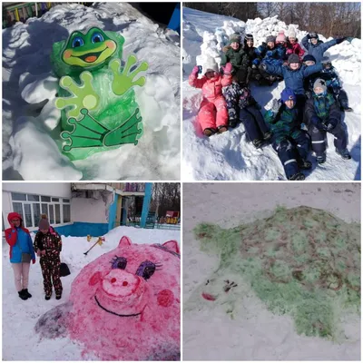 Снежные постройки | Жизнь детского сада | Морошка