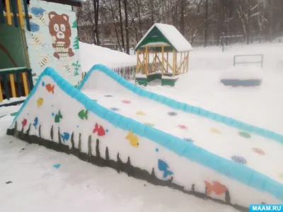 Ни минуты покоя: Снежные постройки в детском саду