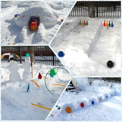 Фотография Лучшие снежные постройки в городе, выполненные родителями детей детского  сада зимой 2010г. Фотографии Ухты
