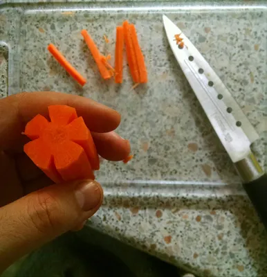 Цветы из моркови фото фотографии