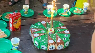 Торт в детский сад, Торт из сладостей на День Рождения