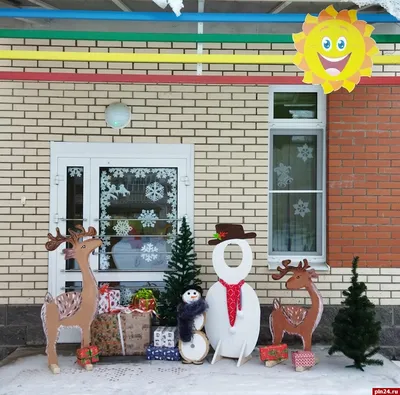 Украшаем группу к зиме - Красивое оформление детского садика на новый год