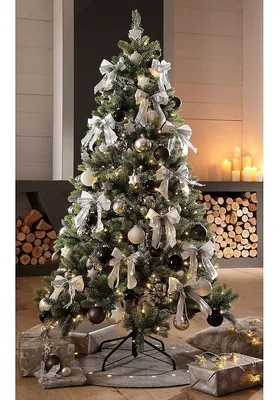 Купить Мини-подвеска в виде рождественской елки с бантом и кулоном в форме  Санта-Клауса DIY Рождественское украшение дома | Joom
