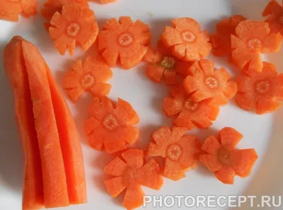 Украшение из моркови для салата на новый год (71 фото) - фото - картинки и  рисунки: скачать бесплатно