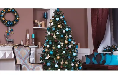 5 роскошных вариантов оформления новогодней елки — Goodroom.com.ua