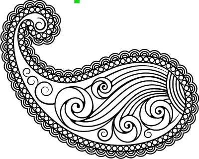 Восточные огурцы бесшовный узор Иллюстрация вектора - иллюстрации  насчитывающей индийско, орнамент: 156383793