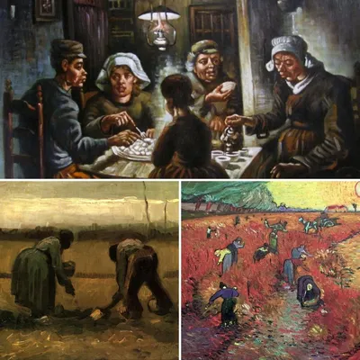 Картина \"Едоки картофеля\", Винсент Ван Гог, 1885 - описание
