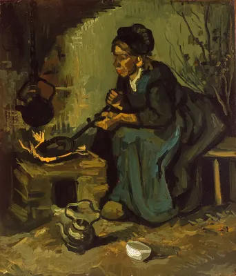 Картина \"Едоки картофеля\", Винсент Ван Гог, 1885 - описание