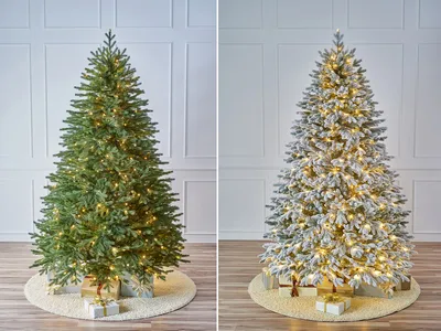 Варианты украшения новогодней елки фото фотографии