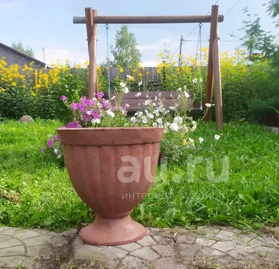 Уличные бетонные вазоны для цветов - купить вазоны из бетона для сада в  Харькове | цена на уличные вазоны бетонные