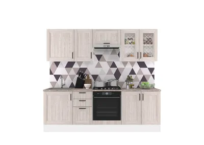 Столешница винтажное дерево в интерьере белой кухни (48 фото) - красивые  картинки и HD фото