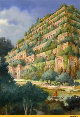 Висячие сады Вавилона, древнее чудо …» — создано в Шедевруме