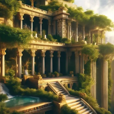 Семь чудес света: Висячие сады Семирамиды. - YouTube