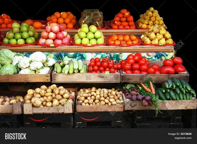 Витрина овощи фрукты (Фотографии) - treepics.ru