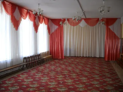 Занавес и шторы в музыкальный зал детского сада - Фото работ | Дизайн-салон  «Текстильные штучки» в СПб