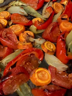 Запечённые овощи в духовке - рецепт автора Наталья