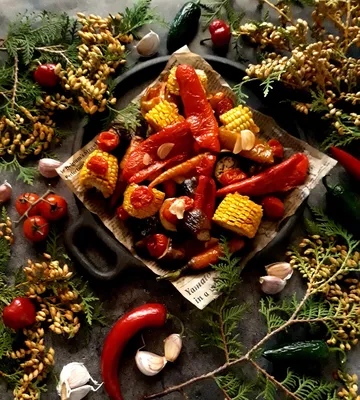 Овощи запеченные в духовке на противне рецепт с фото пошагово | Рецепт |  Еда, Овощи, Кулинария