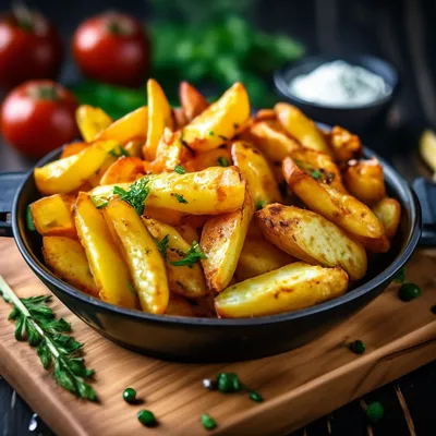 Вкусная жареная картошка (пошаговый фото рецепт) - ВашВкус