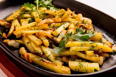 Жареная картошка - рецепт на сковороде с пошаговыми фото | ne-dieta