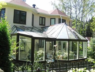 Зимний сад на крыше жилого дома - выполненный проект от компании «Винмак»