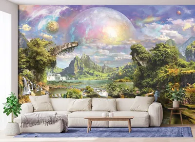 Романтические 3d обои для стен с пейзажем, красивые обои в европейском  стиле с изображением цветочного дома, домашний декор, роспись, Настенные  обои | AliExpress