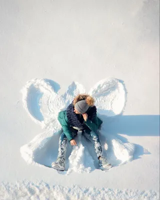 Снежные ангелы моего детства))