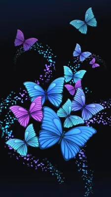 Бабочка синего цвета рисунок - 65 фото