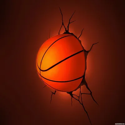 Светящийся баскетбольный мяч в стене — Картинки и аватары | Дизайн гаража,  Спальня геймера, Дизайн