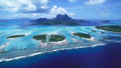 Французская Полинезия, о. Бора-Бора скачать фото обои для рабочего стола