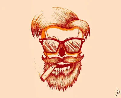 Арт мужчина с бородой - 75 фото